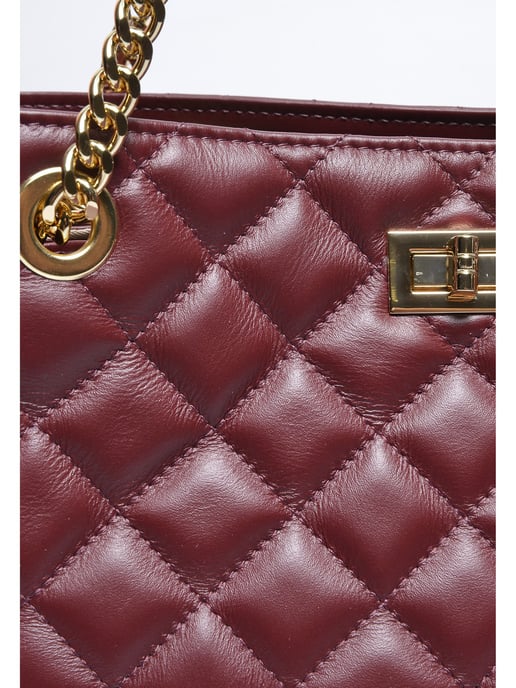 Isabella Rhea Weinfarbe Rindsledertasche - Image 3