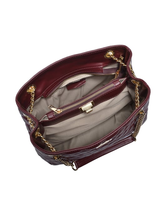 Isabella Rhea Weinfarbe Rindsledertasche - Image 4