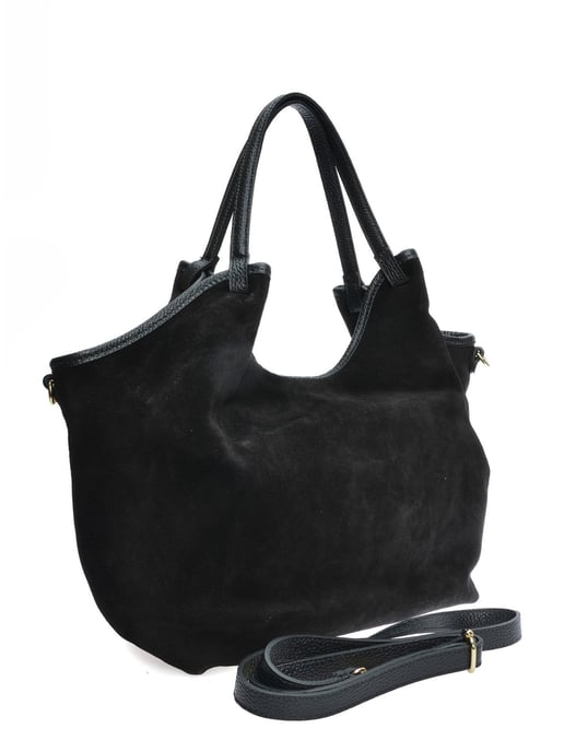 Anna Luchini Schwarz Rindsledertasche - Image 2