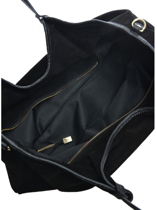 Anna Luchini Schwarz Rindsledertasche - Image 4