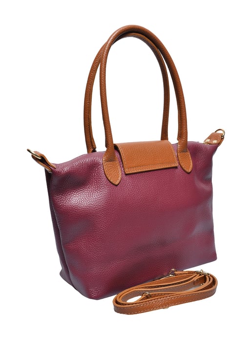Anna Luchini Weinfarbe Rindsledertasche - Image 2