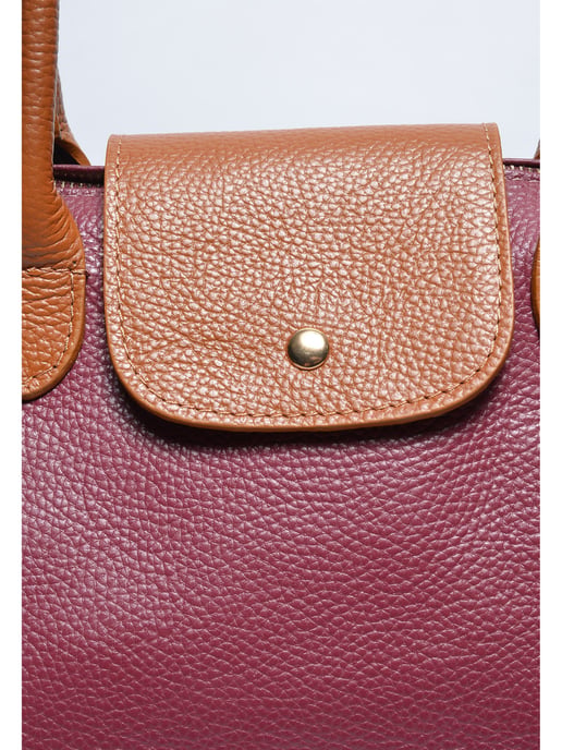 Anna Luchini Weinfarbe Rindsledertasche - Image 3