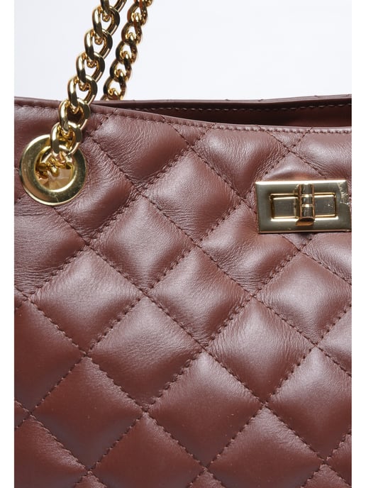Isabella Rhea Kastanienbraun Rindsledertasche - Image 3