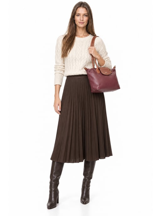 Anna Luchini Weinfarbe Rindsledertasche - Image 6