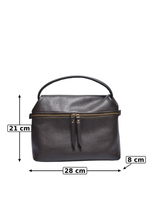 Luisa Vannini Zweifarbig Rindsledertasche - Image 5