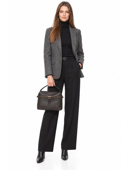 Luisa Vannini Zweifarbig Rindsledertasche - Image 6