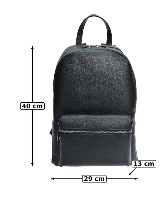Anna Luchini Schwarz Rindsledertasche - Image 6