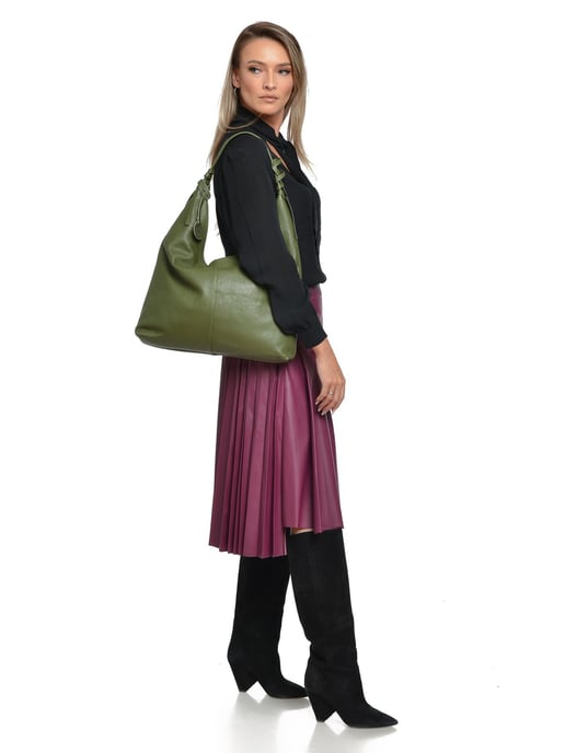 Roberta M Grün Rindsledertasche - Image 5