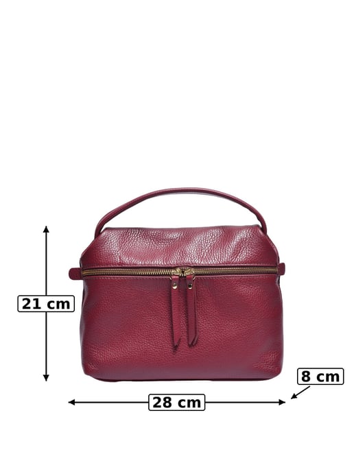 Luisa Vannini BORDEAUX Rindsledertasche - Image 5