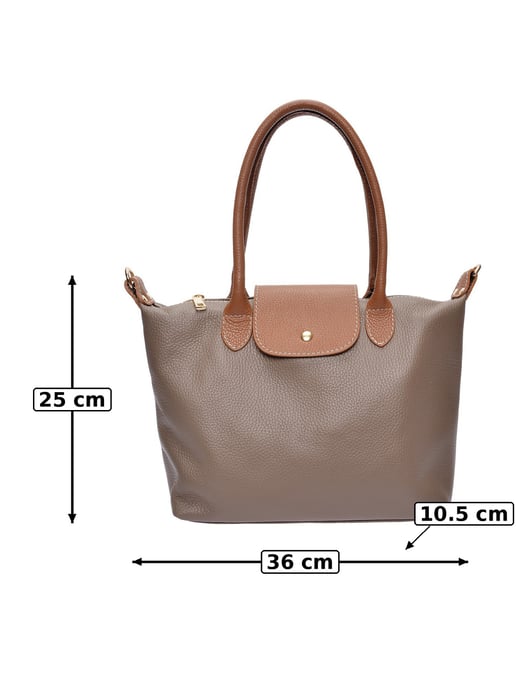 Anna Luchini Beige Rindsledertasche - Image 6