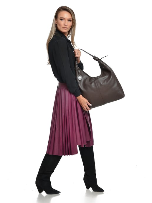 Roberta M Kastanienbraun Rindsledertasche - Image 5