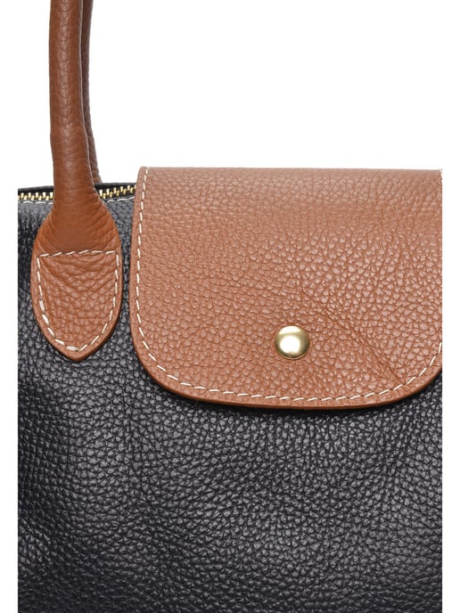 Anna Luchini Schwarz Rindsledertasche - Image 3