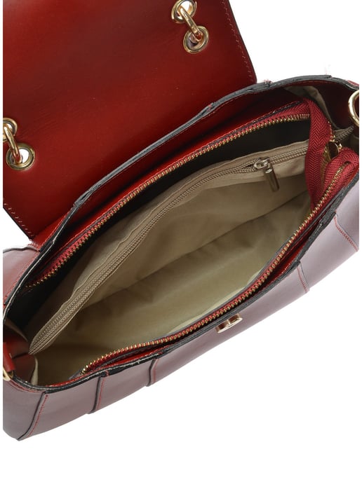Isabella Rhea Rot Rindsledertasche - Image 4