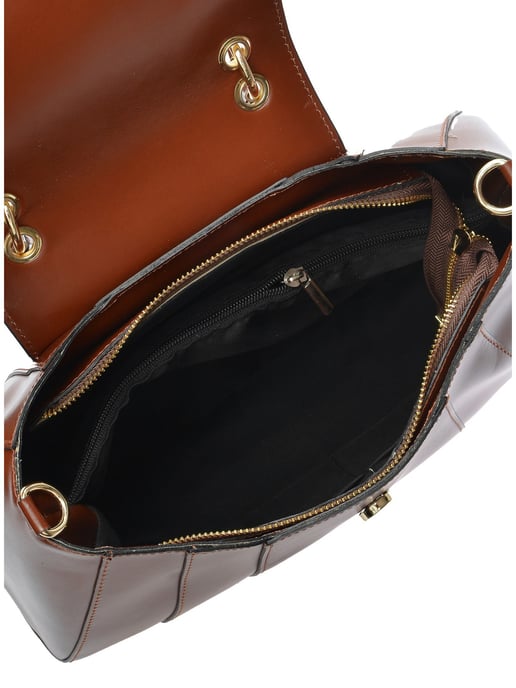 Isabella Rhea Kastanienbraun Rindsledertasche - Image 4