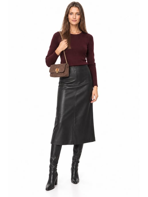 Luisa Vannini BROWN Rindsledertasche - Image 6