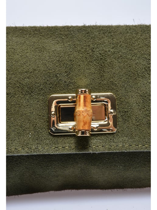 Luisa Vannini Khaki Rindsledertasche - Image 3