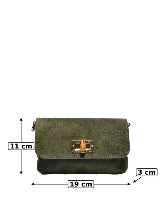 Luisa Vannini Khaki Rindsledertasche - Image 5