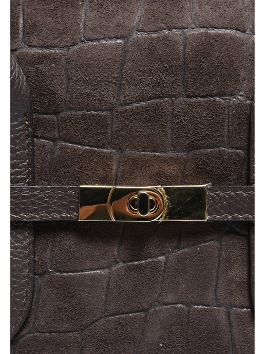Luisa Vannini Zweifarbig Rindsledertasche - Image 3