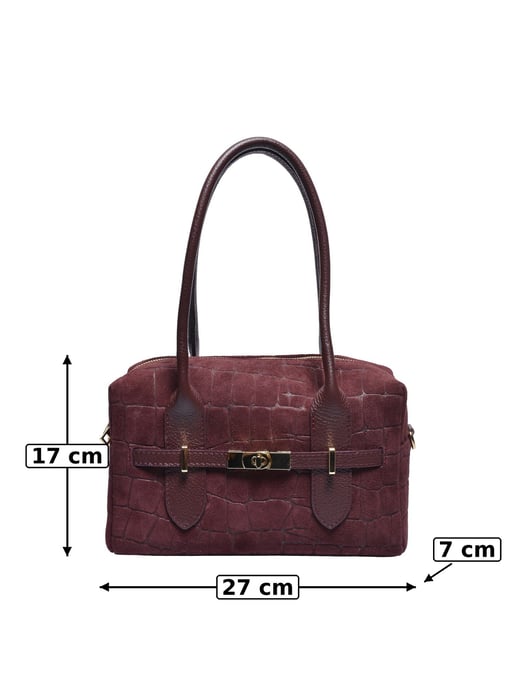 Luisa Vannini BORDEAUX Rindsledertasche - Image 5