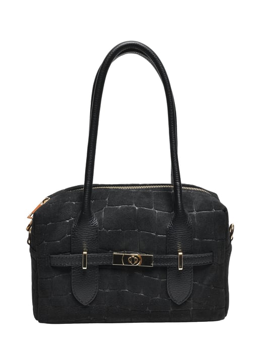 Luisa Vannini SCHWARZ Rindsledertasche - Image 1