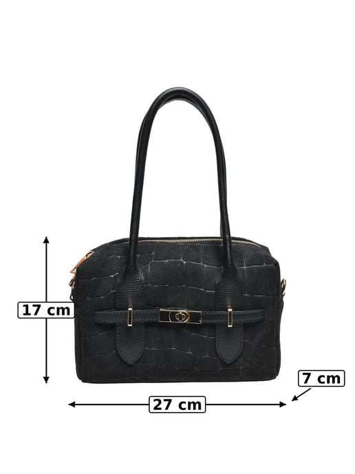 Luisa Vannini SCHWARZ Rindsledertasche - Image 5