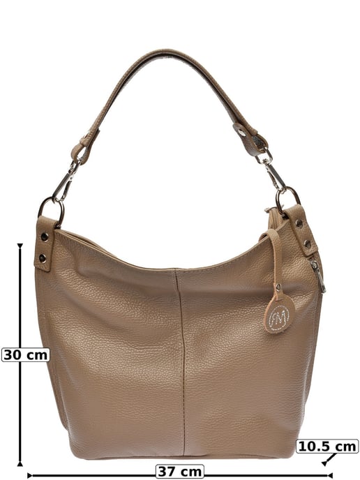 Roberta M Beige Rindsledertasche - Image 6