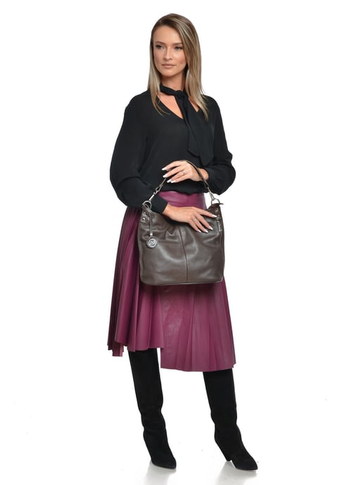 Roberta M Kastanienbraun Rindsledertasche - Image 5