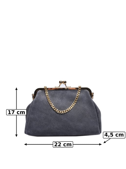 Luisa Vannini GRAU Rindsledertasche - Image 5