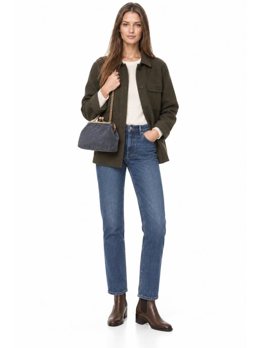 Luisa Vannini GRAU Rindsledertasche - Image 6
