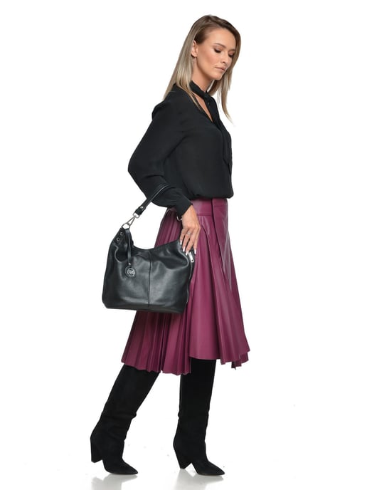Roberta M Schwarz Rindsledertasche - Image 5