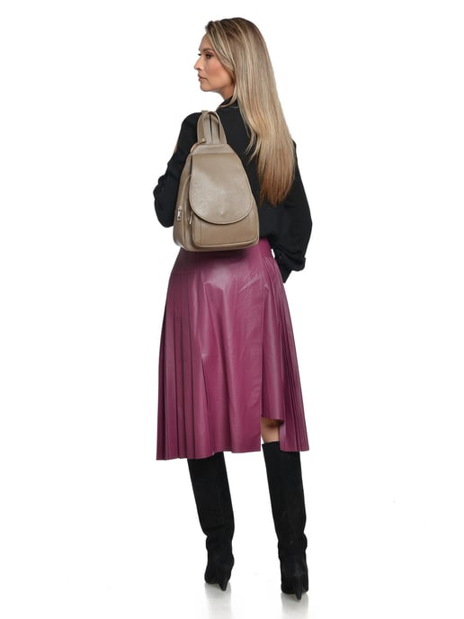 Roberta M Beige Rindsledertasche - Image 5