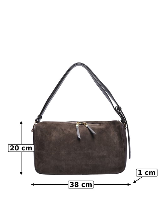 Luisa Vannini Kastanienbraun Rindsledertasche - Image 5