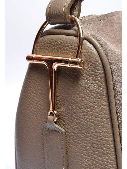 Luisa Vannini Beige Rindsledertasche - Image 3