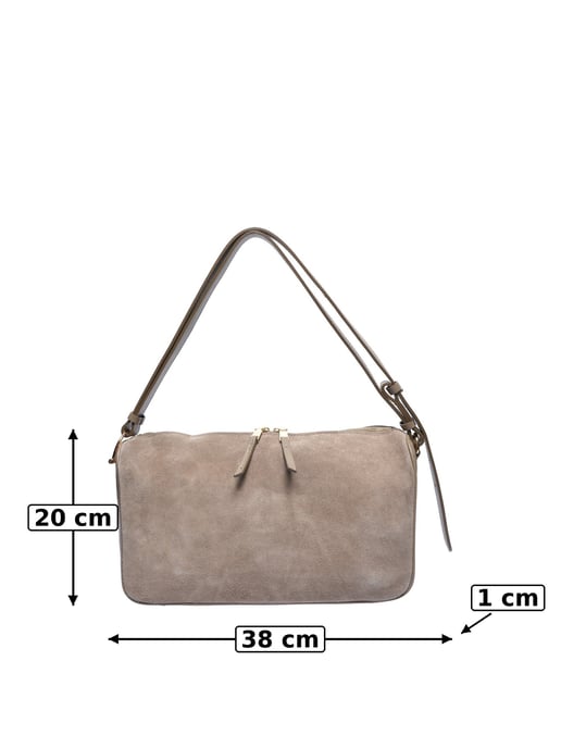 Luisa Vannini Beige Rindsledertasche - Image 5