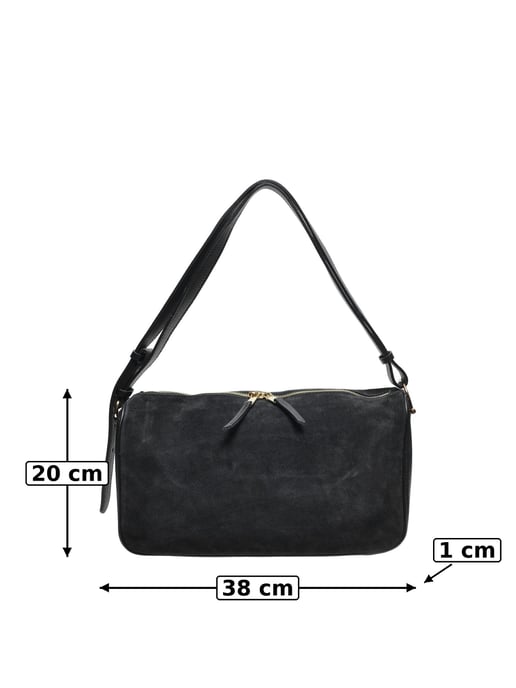 Luisa Vannini Schwarz Rindsledertasche - Image 5