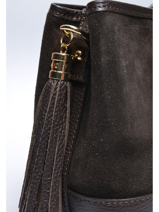 Luisa Vannini Zweifarbig Rindsledertasche - Image 3