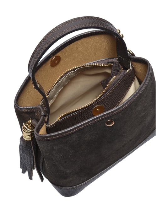 Luisa Vannini Zweifarbig Rindsledertasche - Image 4
