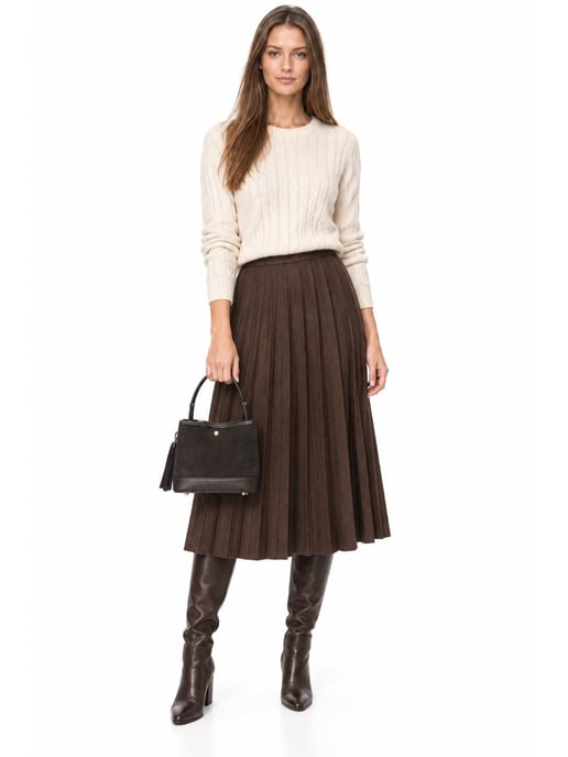 Luisa Vannini Zweifarbig Rindsledertasche - Image 6