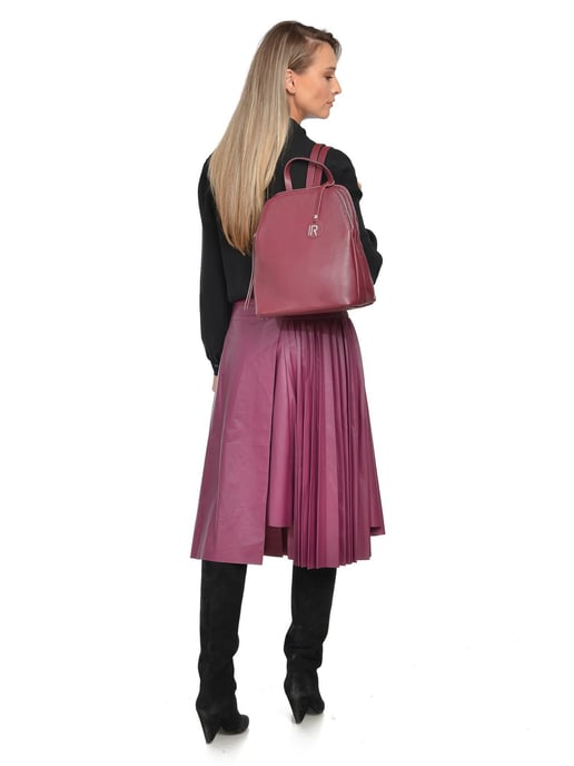 Isabella Rhea Weinfarbe Rindsledertasche - Image 5