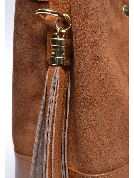 Luisa Vannini COGNAC Rindsledertasche - Image 3