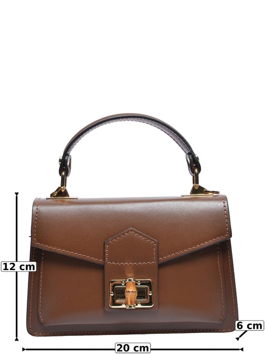 Roberta M Kastanienbraun Rindsledertasche - Image 5