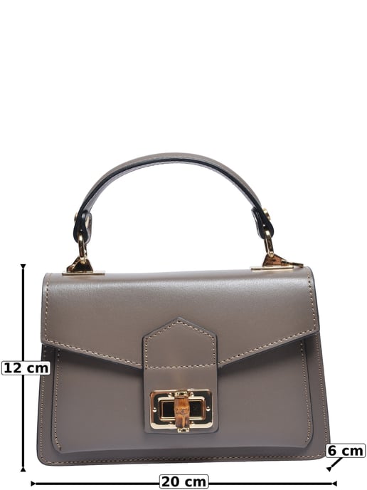 Roberta M Beige Rindsledertasche - Image 5