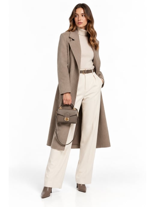 Roberta M Beige Rindsledertasche - Image 6