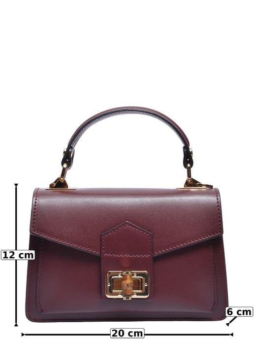 Roberta M Weinfarbe Rindsledertasche - Image 5