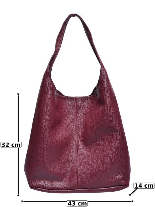 Roberta M Weinfarbe Rindsledertasche - Image 5