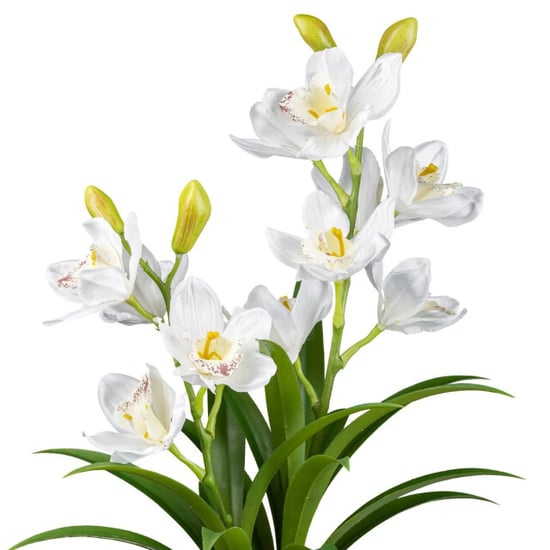 Kopu ® künstliche Orchidee 58 cm – im grauen Melamintopf Cymbidium - Image 4