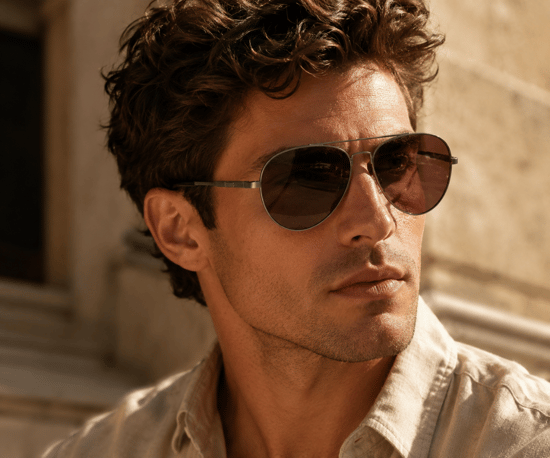 Barbour BA8112 C1 Sonnenbrille in Silber Gun Metal - Image 6