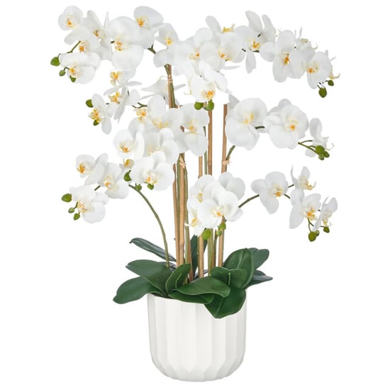 Kopu ® Kunstorchidee 80 cm – 9 Zweige im Topf Phalaenopsis - Image 1
