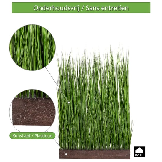 Kopu ® Kunstgras-Raumteiler 150 x 92 cm Ziergras im Pflanzgefäß - Image 3
