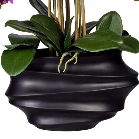 Kopu ® Kunstorchidee 75 cm – schwarze Vase Phalaenopsis - Image 3